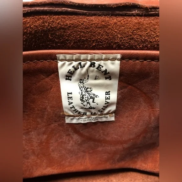 Hell Bent Leather & Silver Brown Bag - Picture 4 of 5